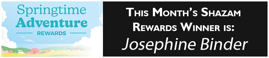 Monthly Shazam Rewards Winner - Renae Knutson
