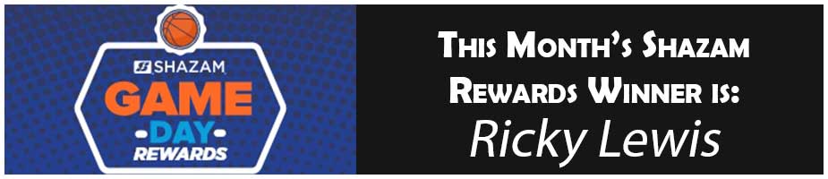Monthly Shazam Rewards Winner