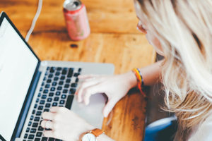 woman on laptop