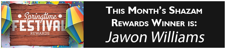 This Month's Shazam Rewards Winner is Bruce Criswell