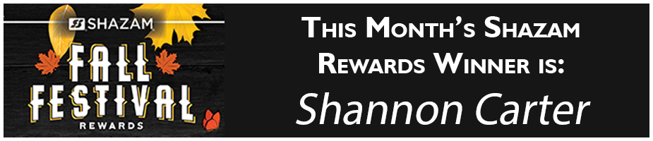 This month's Shazam Rewards winner is Alexandra Syverson