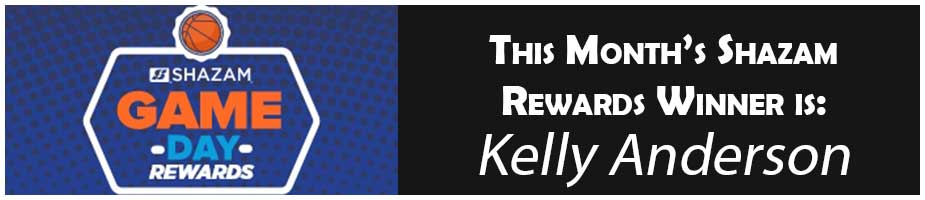 Monthly Shazam Rewards Winner